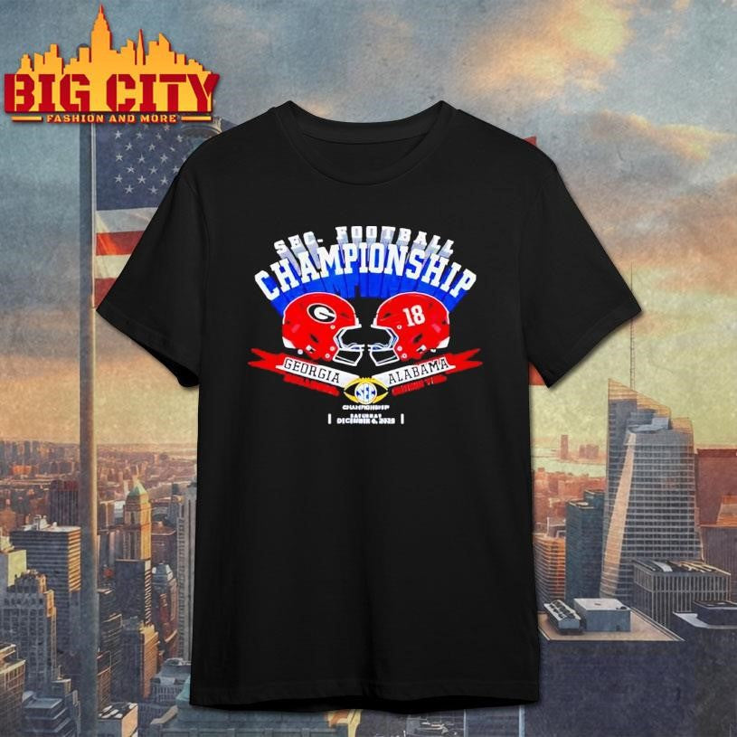 Georgia Vs Alabama Sec Championship 2025 Football Shirt Unisex T-shirt, Sweatshirt, Hoodie, Long Sleeve Tee - T-Shirt, Sweatshirt, Hoodie