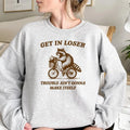 Get Loser Trouble Ain'T Gonna Make Itself Shirt Funny Raccoon Shirt Sarcastic Raccoon Her T-Shirts, Hoodie, Sweatshirt - T-Shirt, Sweatshirt, Hoodie