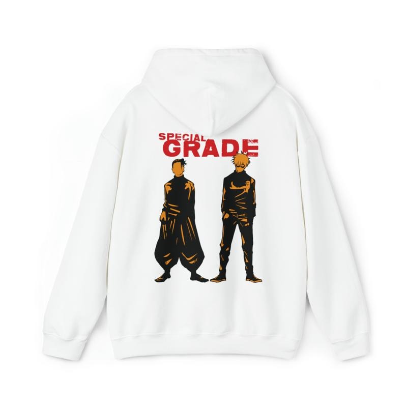 Geto Gojo Grade "Shinyuu" Best Friend Ju Jutsu Kaisen Anime Manga Inspired Satoru Suguru JJK Casual Cotton Fabric T-Shirts, Hoodie, Sweatshirt - T-Shirt, Sweatshirt, Hoodie