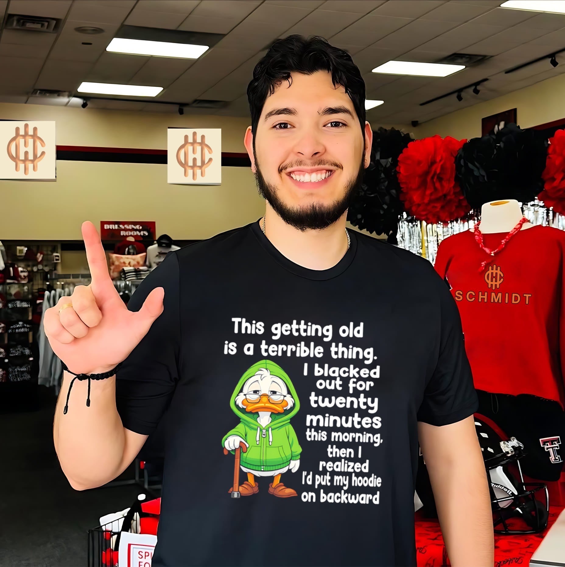 Getting Old Is a Terrible Thing Duck in a shirt Unisex T-shirt, Sweatshirt, Hoodie, Long Sleeve Tee - T-Shirt, Sweatshirt, Hoodie
