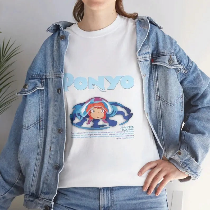 Ghibli Ponyo Cute Ponyo Ghibli Shirt Anime Ghibli Anime T-Shirts, Hoodie, Sweatshirt - T-Shirt, Sweatshirt, Hoodie