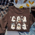 Ghost Book Dragon Ghost Bookish Shirt Ghost 4th Wing Halloween Book Lovers Bookish Halloween Ghost Reading Shirt T-Shirts, Hoodie, Sweatshirt - T-Shirt, Sweatshirt, Hoodie
