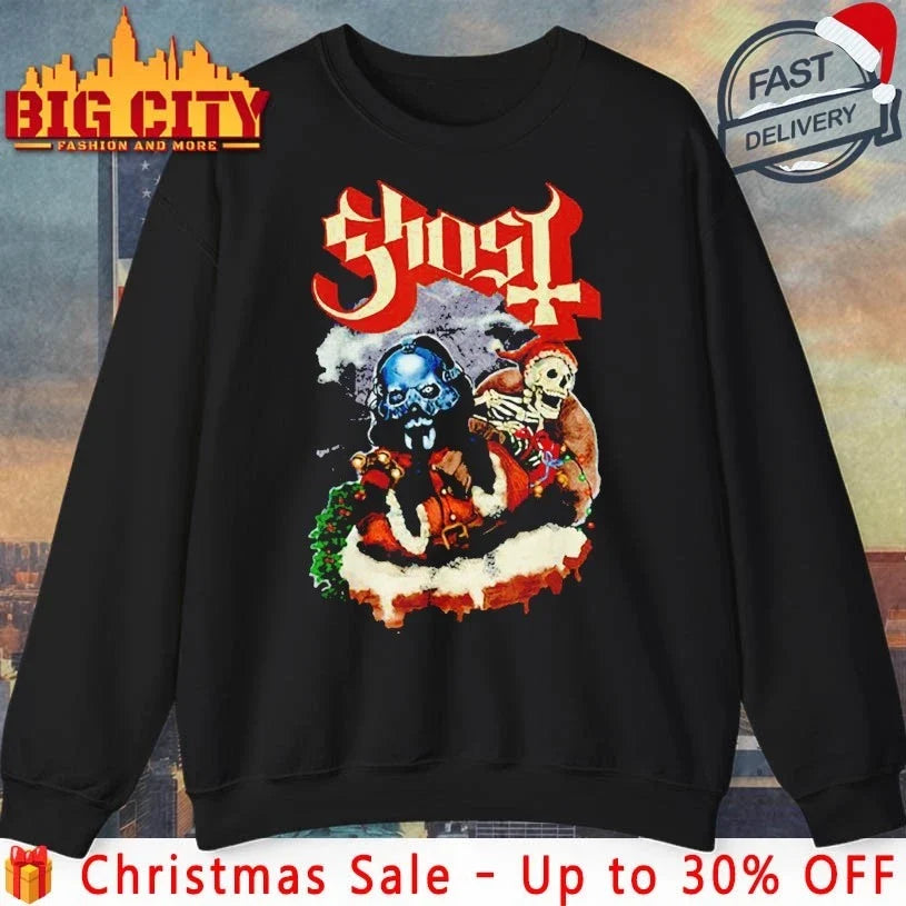 Ghost Father Christmas 2025 shirt Unisex T-shirt, Sweatshirt, Hoodie, Long Sleeve Tee - T-Shirt, Sweatshirt, Hoodie