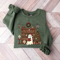 Ghost Reading Books Bookish Cute Ghost Xmas Teacher Librarian T-Shirts, Hoodie, Sweatshirt - T-Shirt, Sweatshirt, Hoodie