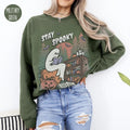 Ghost Reading Books Spooky Reader Cute Halloween Bookish Book Lover Funny Spooky Teacher Librarian T-Shirts, Hoodie, Sweatshirt - T-Shirt, Sweatshirt, Hoodie