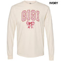 Gigi Red Ginger Jar Florals Long Sleeve Comfort Colors 'NLB' T-Shirts, Hoodie, Sweatshirt - T-Shirt, Sweatshirt, Hoodie
