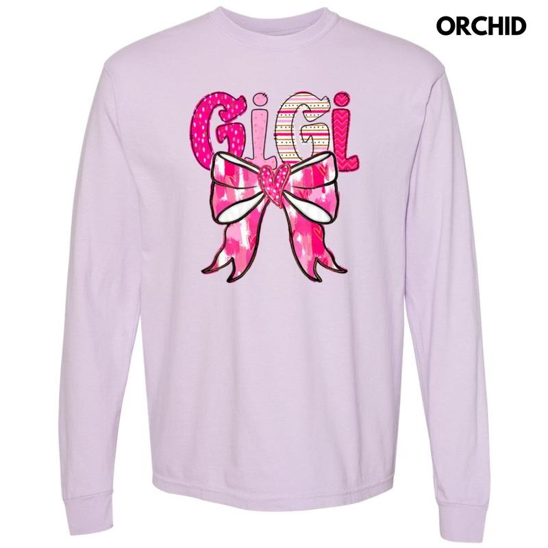 Gigi Valentine Coquette Long Sleeve Comfort Colors T-Shirts, Hoodie, Sweatshirt - T-Shirt, Sweatshirt, Hoodie