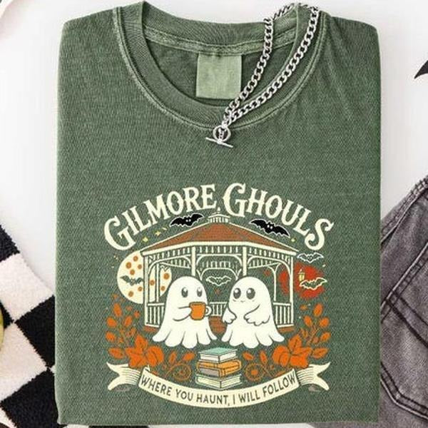 Gilmore Ghouls Shirt Halloween Fall Comfort Colors Autumn Festival Shirt Spooky Gilmore Fan Halloween T-Shirts, Hoodie, Sweatshirt - T-Shirt, Sweatshirt, Hoodie