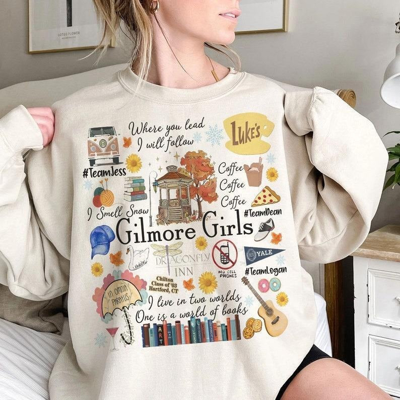Gilmore Girl T Shirt Stars Hollow Connecticut Shirt Lukes Coffee Retro Luke'S Diner Tv Show Where You Lead I Will Follow T-Shirts, Hoodie, Sweatshirt - T-Shirt, Sweatshirt, Hoodie