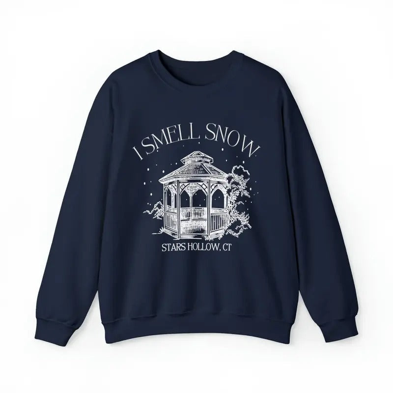 Gilmore Pop Culture TV Show Favorite TV Programs Cozy Fan Winter Time I Smell Snow Womenswear Shirt T-Shirts, Hoodie, Sweatshirt - T-Shirt, Sweatshirt, Hoodie