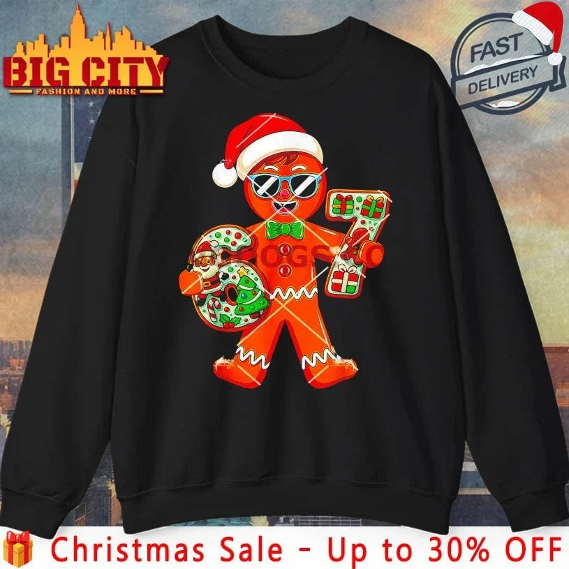 Gingerbread Christmas 67 Six Seven shirt Unisex T-shirt, Sweatshirt, Hoodie, Long Sleeve Tee - T-Shirt, Sweatshirt, Hoodie