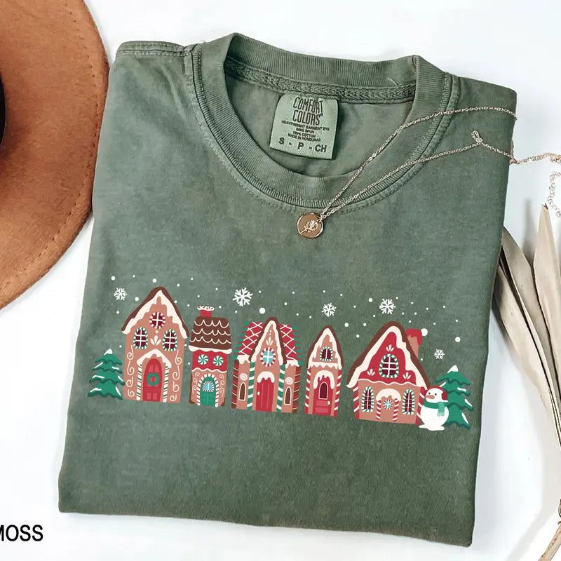 Gingerbread Houses Shirt Gingerbread Shirt Funny Shirt Family Shirt T-Shirts, Hoodie, Sweatshirt - T-Shirt, Sweatshirt, Hoodie