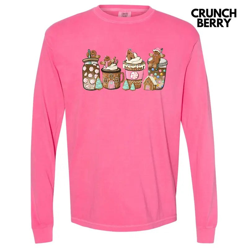 Gingerbread Lattes Long Sleeve Comfort Colors 'NLB' T-Shirts, Hoodie, Sweatshirt - T-Shirt, Sweatshirt, Hoodie