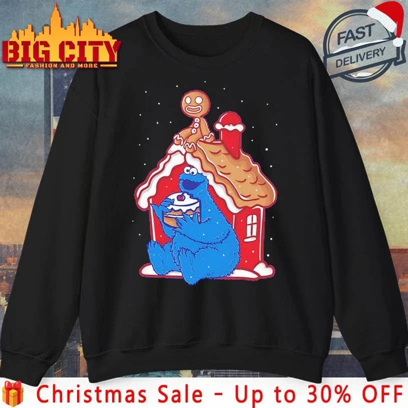 Gingerbread’s House merry christmas shirt Unisex T-shirt, Sweatshirt, Hoodie, Long Sleeve Tee - T-Shirt, Sweatshirt, Hoodie
