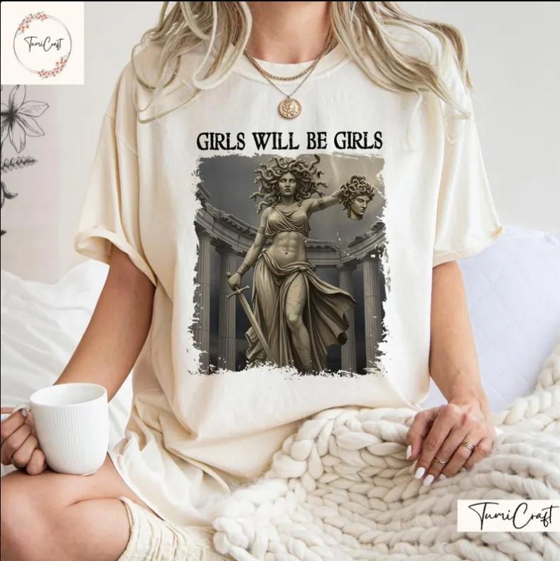 Girl Will Be Feminism Shirts Medusa Feminist T-Shirts, Hoodie, Sweatshirt - T-Shirt, Sweatshirt, Hoodie