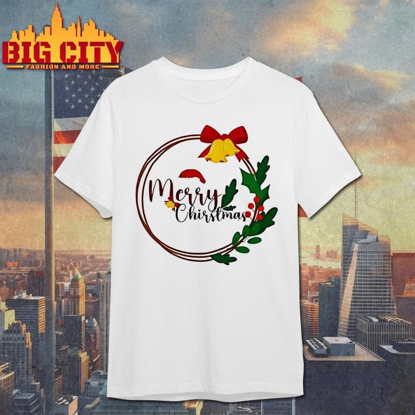 Girls Merry Christmas Wreath shirt Unisex T-shirt, Sweatshirt, Hoodie, Long Sleeve Tee - T-Shirt, Sweatshirt, Hoodie
