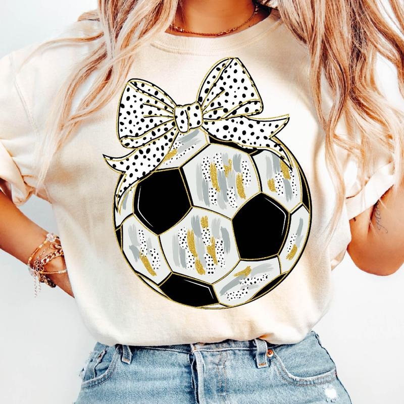 Glitter Soccer Coquette Retro Soccer Mama Coquette Glitter Soccer Game Day Soccer Soccer Bow Soccer Mom T-Shirts, Hoodie, Sweatshirt - T-Shirt, Sweatshirt, Hoodie