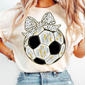 Glitter Soccer Coquette Retro Soccer Mama Coquette Glitter Soccer Game Day Soccer Soccer Bow Soccer Mom T-Shirts, Hoodie, Sweatshirt - T-Shirt, Sweatshirt, Hoodie