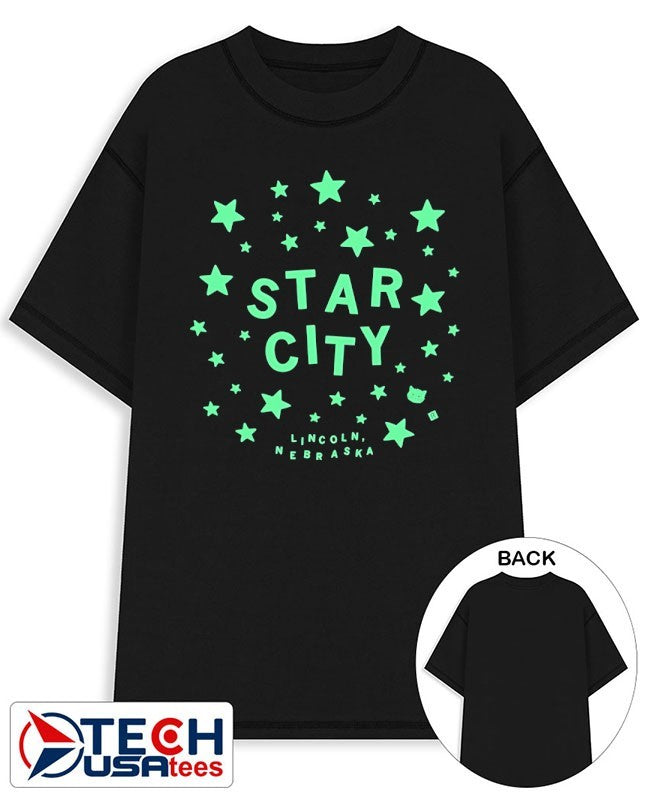 Glow in The Dark Star City Lincoln Nebraska shirt Unisex T-shirt, Sweatshirt, Hoodie, Long Sleeve Tee - T-Shirt, Sweatshirt, Hoodie