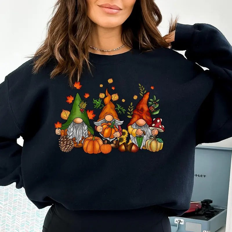 Gnomes Fall Cute Gnome Fall Fall Shirt Thanksgiving Thanksgiving Gnome Thanksgiving T-Shirts, Hoodie, Sweatshirt - T-Shirt, Sweatshirt, Hoodie