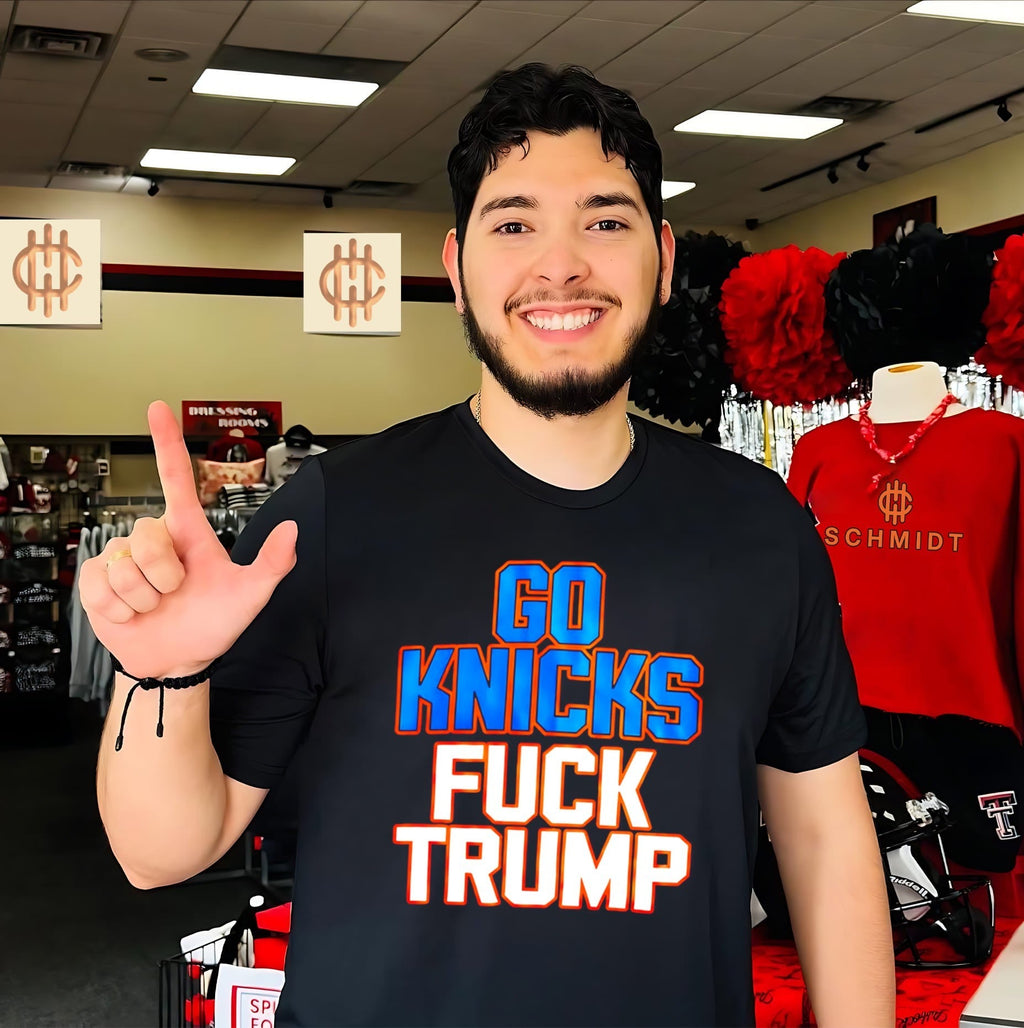 Go Knick s Fuck Trump Bold Basketball Finals shirt Unisex T-shirt, Sweatshirt, Hoodie, Long Sleeve Tee - T-Shirt, Sweatshirt, Hoodie