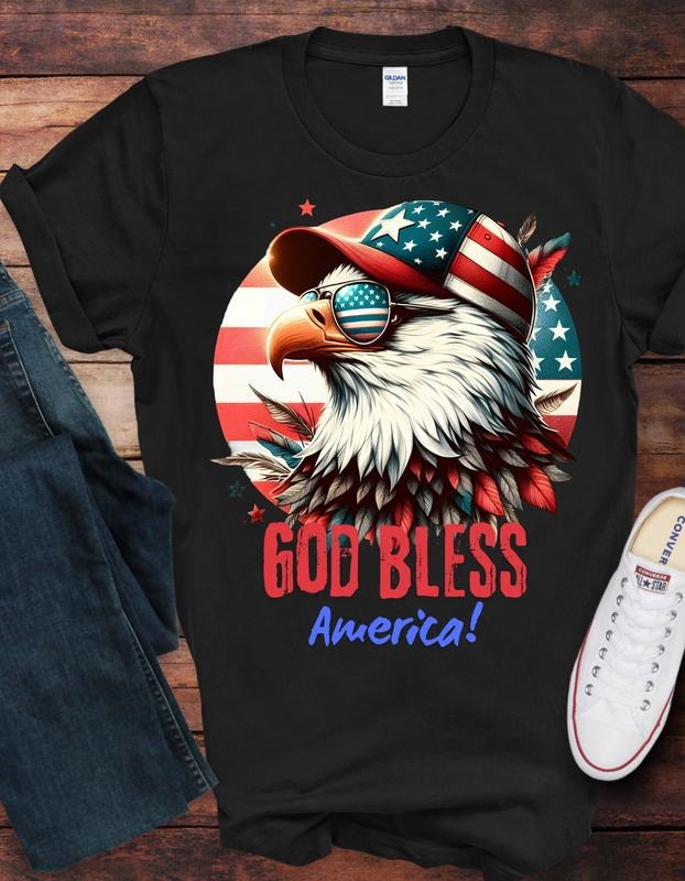 God Bless America Shirt Shirtfourth July Teesunited States Shirtsjuly 4th Teepatriotic T-Shirts, Hoodie, Sweatshirt - T-Shirt, Sweatshirt, Hoodie
