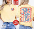 God Bless USA Shirt Gildan Cute Patriotic Summer Plus Size Her T-Shirts, Hoodie, Sweatshirt - T-Shirt, Sweatshirt, Hoodie