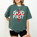 God First Comfort Colors Shirt Bible Verse Faith Unhinged Christian Religious T-Shirts, Hoodie, Sweatshirt - T-Shirt, Sweatshirt, Hoodie
