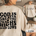 God Is Greater Than Highs Lows Christian Religious Retro T-Shirts, Hoodie, Sweatshirt - T-Shirt, Sweatshirt, Hoodie