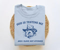 God Is Testing Me I Have Not Studied Funny Possum Vintage T-Shirts, Hoodie, Sweatshirt - T-Shirt, Sweatshirt, Hoodie