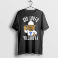 God Loves Villanova Wildcats Logo T Shirts Unisex T-shirt, Sweatshirt, Hoodie, Long Sleeve Tee - T-Shirt, Sweatshirt, Hoodie