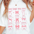 God Says I Am Mothers Shirts Comfort Color Shirt Mom Christian Shirt Mother God Says Pink Bow Shirt Mom Coquette Mom Shirts Mom Shirt Tops Breathable Comfortable T-Shirts, Hoodie, Sweatshirt - T-Shirt, Sweatshirt, Hoodie
