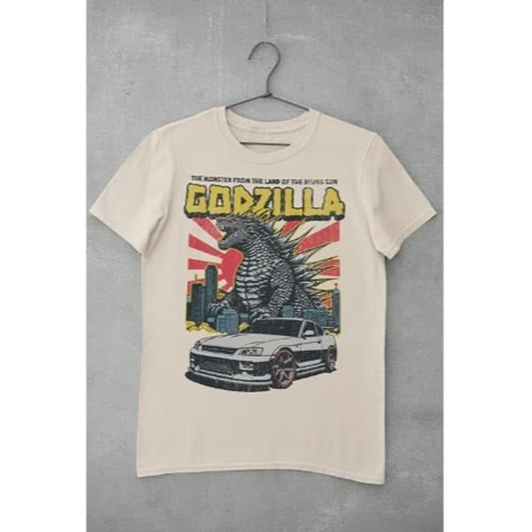 Godzilla GTR Vintage Retro Unis Menswear Top T-Shirts, Hoodie, Sweatshirt - T-Shirt, Sweatshirt, Hoodie