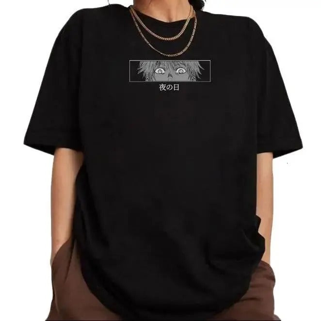 Gojo Eyes Shirt Jjk Anime Shirt Satoru Shirt JujutsuKaisen Anime Shirt Jjk Jjk JujutsuKaisen Crew Neck Vintage Shirt Free Shipping Anime Lovers . Cotton Top T-Shirts, Hoodie, Sweatshirt - T-Shirt, Sweatshirt, Hoodie