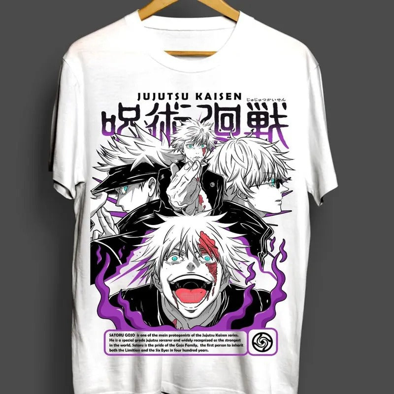 Gojo Satoru Jujutsu Kaisen Anime Horror Funny Shirt All Size T-Shirts, Hoodie, Sweatshirt - T-Shirt, Sweatshirt, Hoodie