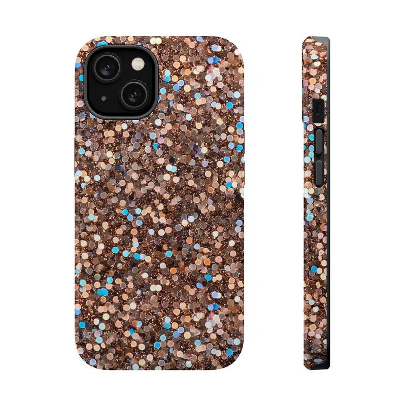 Gold Sparkles Phone Case Mag Safe Compatible Magnetic Tough Cases T-Shirts, Hoodie, Sweatshirt - T-Shirt, Sweatshirt, Hoodie