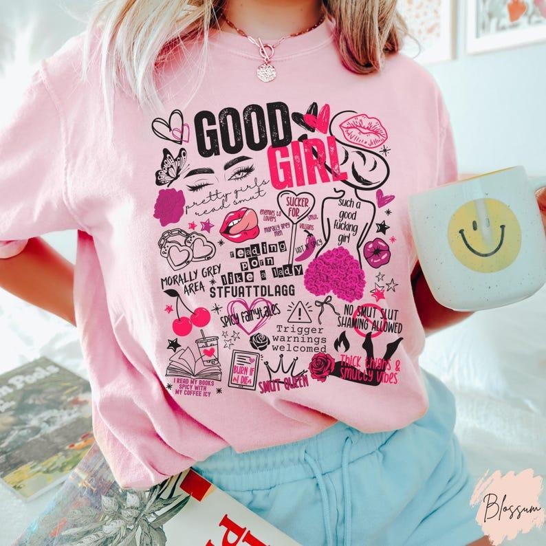Good Girl Shirt Spicy Reader Dark Romance Shirt Smut Reader Shirt Spicy Book Lover Funny Reader Bookish Shirt T-Shirts, Hoodie, Sweatshirt - T-Shirt, Sweatshirt, Hoodie