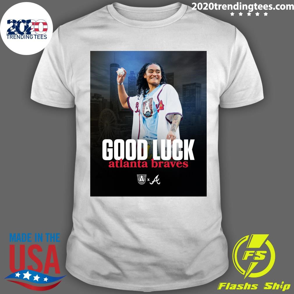 Good Luck Atlanta Braves Shirt Unisex T-shirt, Sweatshirt, Hoodie, Long Sleeve Tee - T-Shirt, Sweatshirt, Hoodie