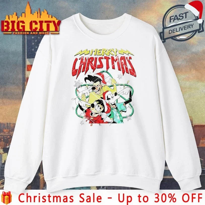 Goofy Movie Merry Christmas Max Goofy Powerline shirt Unisex T-shirt, Sweatshirt, Hoodie, Long Sleeve Tee - T-Shirt, Sweatshirt, Hoodie