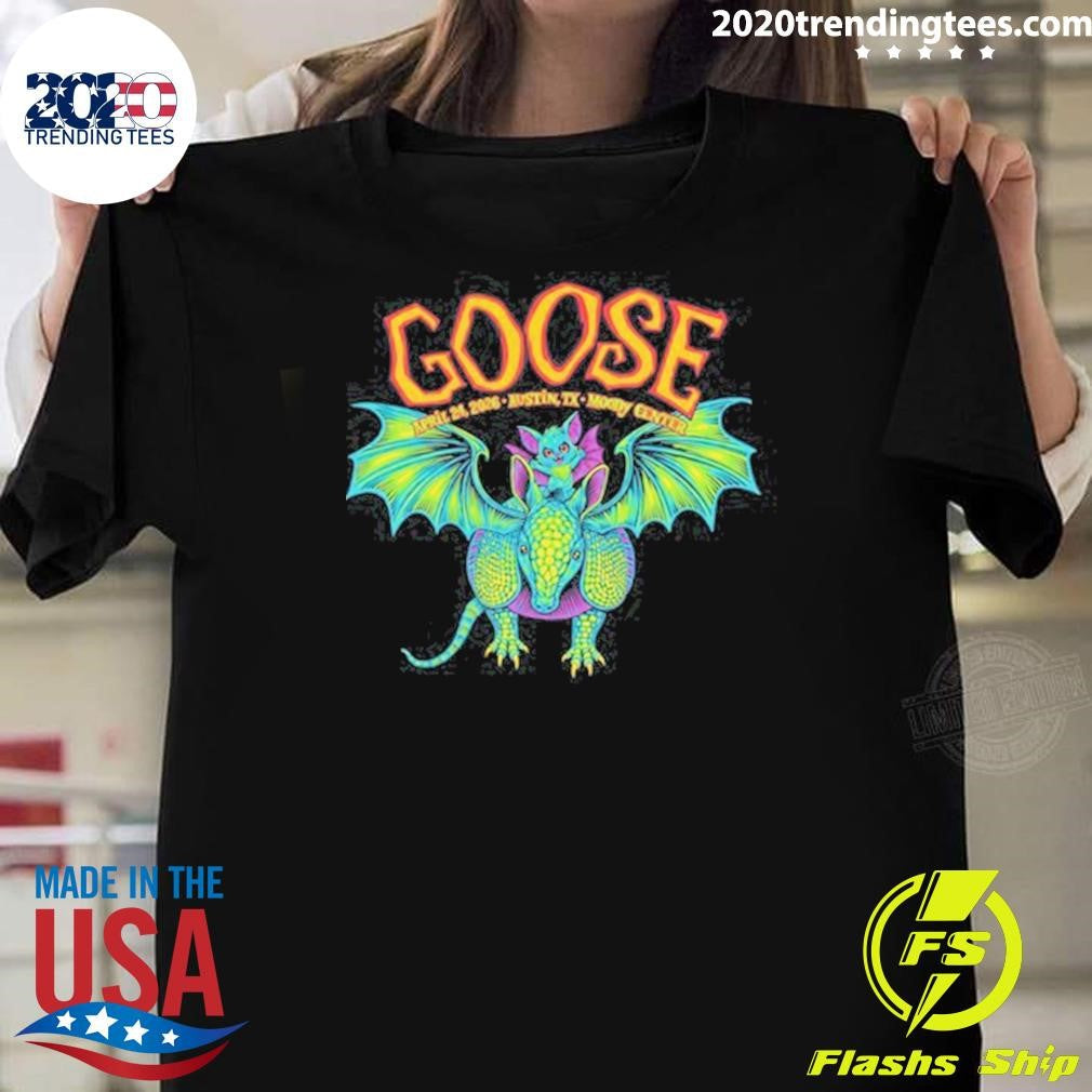 Goose April 24, 2026 Austin, TX Event Moody Center Tee Shirt Unisex T-shirt, Sweatshirt, Hoodie, Long Sleeve Tee - T-Shirt, Sweatshirt, Hoodie