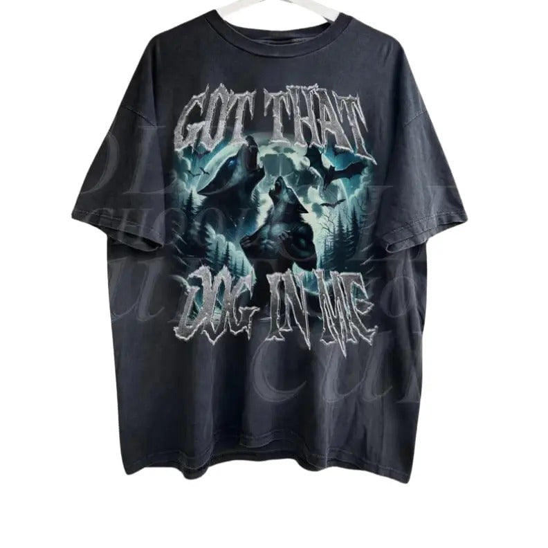 Got That Dog Me Alpha Wolf Vintage Shirt Vintage 90s Werewolf Shirt Wolf Emo Meme Shirts Mental Health Shirt Wolf Sigma Goth Rock Menswear Top T-Shirts, Hoodie, Sweatshirt - T-Shirt, Sweatshirt, Hoodie