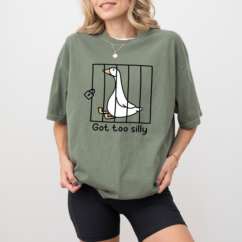 Got Too Silly Comfort Colors Shirt Funny Goose God'S Silliest Goose Meme T-Shirts, Hoodie, Sweatshirt - T-Shirt, Sweatshirt, Hoodie