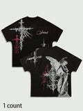 Gothic Cross Print Rebellious Summer Casual Fit Shirt Unique Street All Season T-Shirts, Hoodie, Sweatshirt - T-Shirt, Sweatshirt, Hoodie