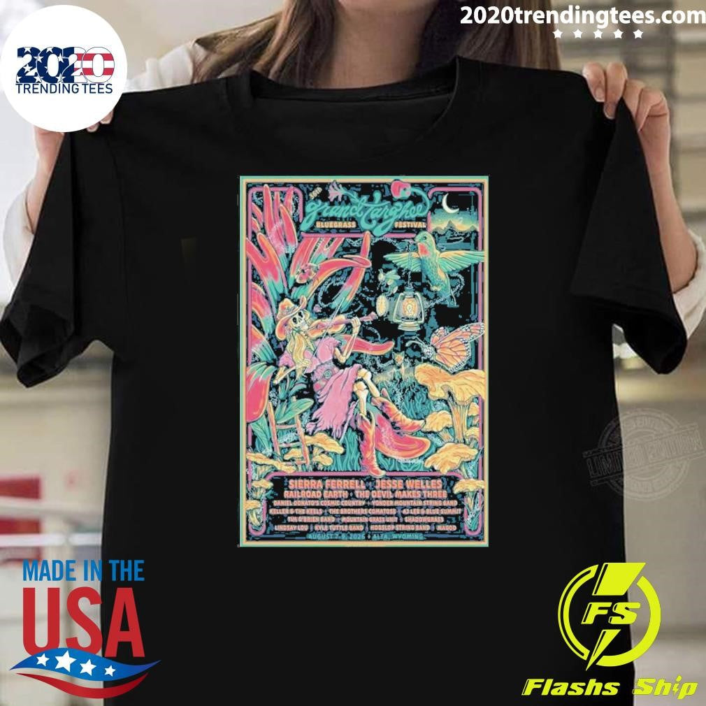 Grand Targhee Alta, Wyoming Aug 7-9 2026 Poster Shirt Unisex T-shirt, Sweatshirt, Hoodie, Long Sleeve Tee - T-Shirt, Sweatshirt, Hoodie