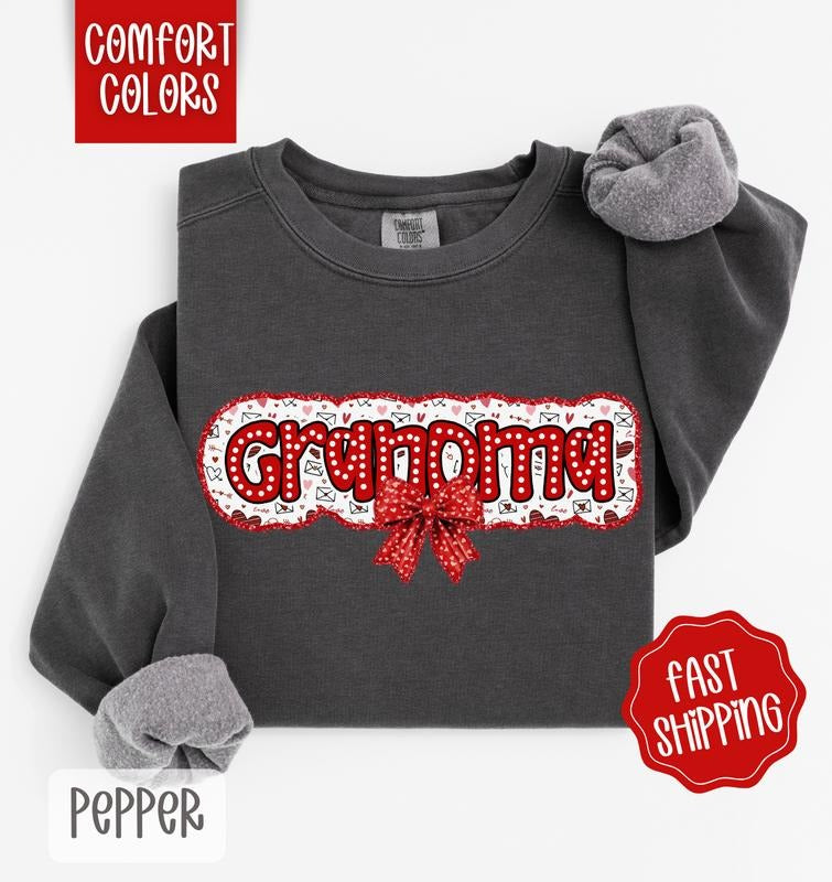 Grandma Valentine Comfort Colors Cute T-Shirts, Hoodie, Sweatshirt - T-Shirt, Sweatshirt, Hoodie