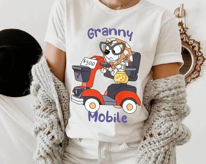 Granny Mobile Bluey Shirt Bluey Bluey Family Shirt Family Matching Shirt Trending Shirt T-Shirts, Hoodie, Sweatshirt - T-Shirt, Sweatshirt, Hoodie