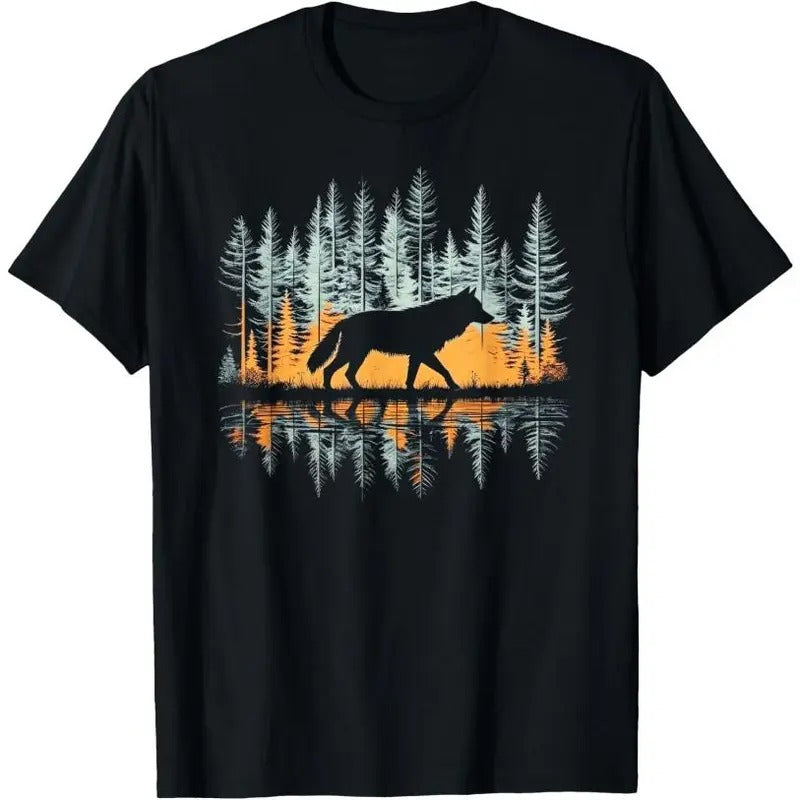 Wolf Forest Nature Wildlife Outdoor T-Shirts, Hoodie, Sweatshirt - T-Shirt, Sweatshirt, Hoodie