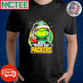 Green Bay Packers Grinch wearing Santa hat Christmas 2024 shirt Unisex T-shirt, Sweatshirt, Hoodie, Long Sleeve Tee - T-Shirt, Sweatshirt, Hoodie