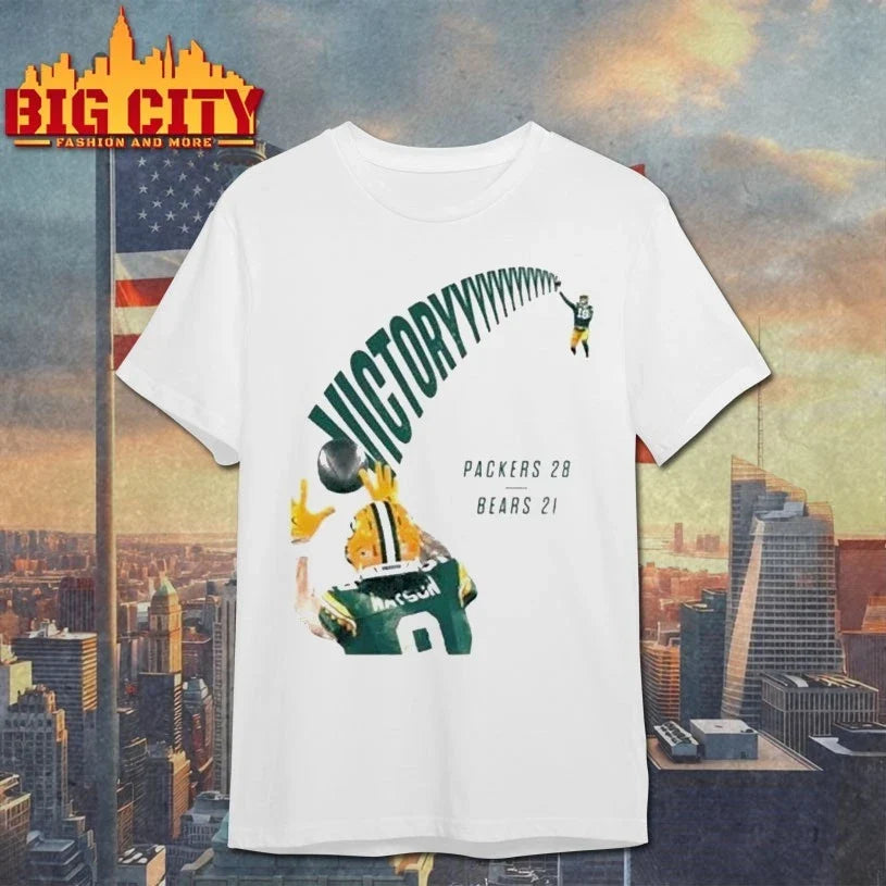 Green Bay Packers Victory 28 Bears shirt Unisex T-shirt, Sweatshirt, Hoodie, Long Sleeve Tee - T-Shirt, Sweatshirt, Hoodie