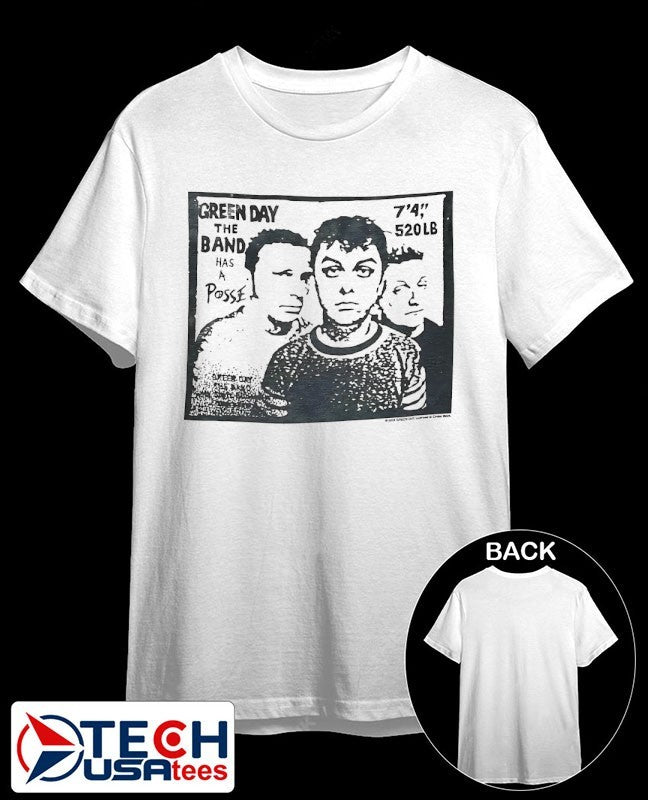 Green day the band has a posse shirt Unisex T-shirt, Sweatshirt, Hoodie, Long Sleeve Tee - T-Shirt, Sweatshirt, Hoodie